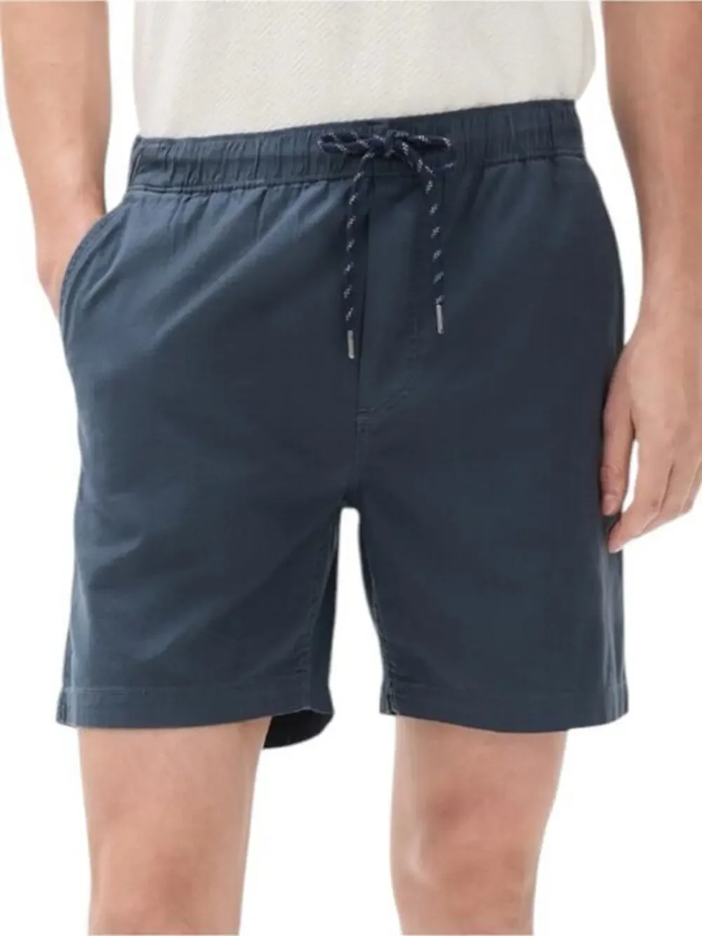 Faherty Men’s Size S Navy Blue Nights  Flat Front Essential Drawstring 6” Shorts